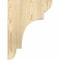 Ekena Millwork New Brighton Rough Sawn Corbel, Douglas Fir, 6"W x 12"D x 16"H COR06X12X16NEB00RDF - alternate 4